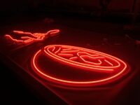 Вывеска из красного гибкого неона 6мм